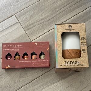 Zadun LED Ultrasonic Aroma Diffuser with Essential Oils